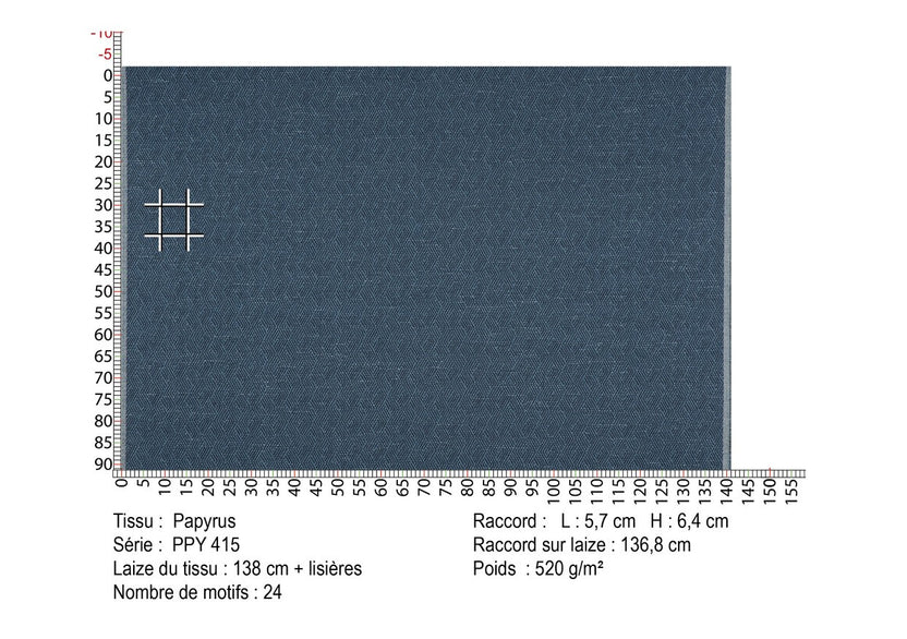 PAPYRUS – coloris Bleu de saxe