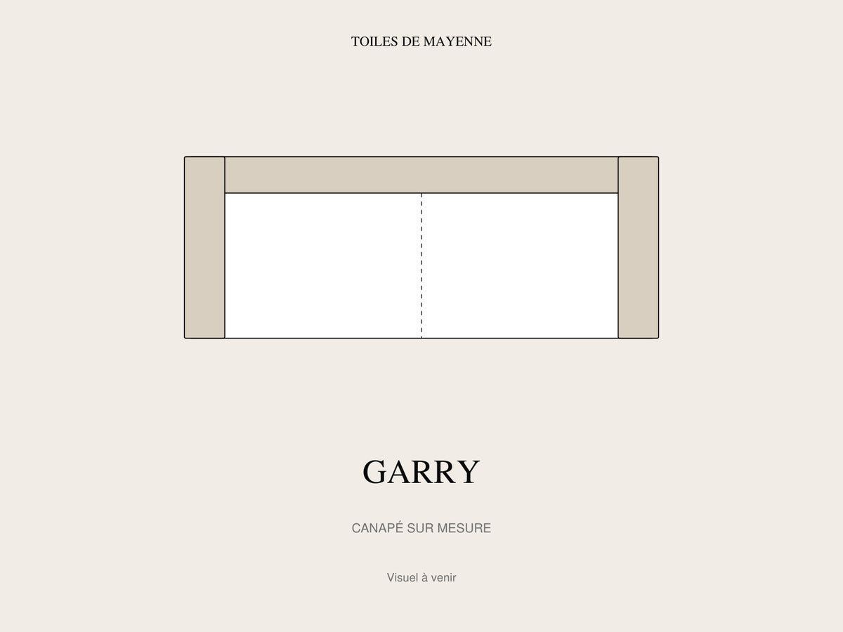 Canapé Garry sur mesure, visuel à venir
