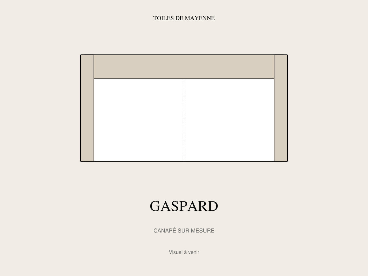 Canapé Gaspard sur mesure, visuel à venir