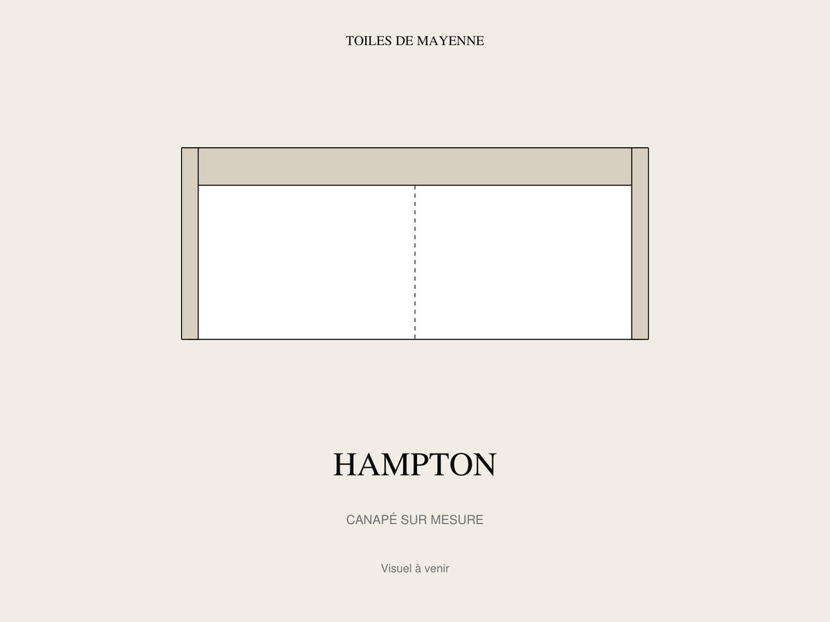 Canapé Hampton sur mesure, visuel à venir