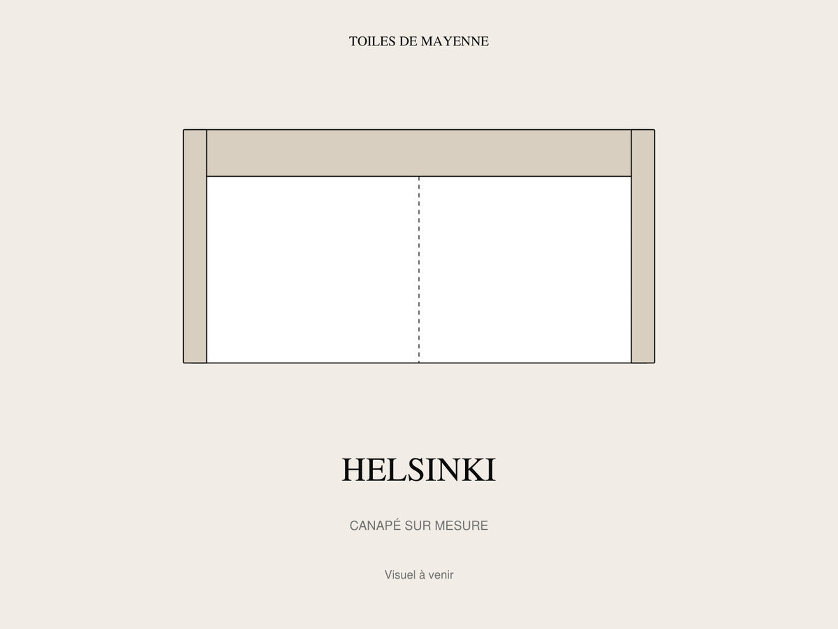 Canapé Helsinki sur mesure, visuel à venir