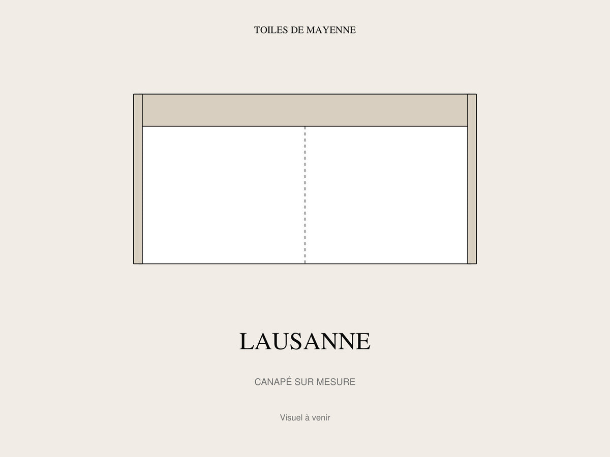 Canapé Lausanne sur mesure, visuel à venir