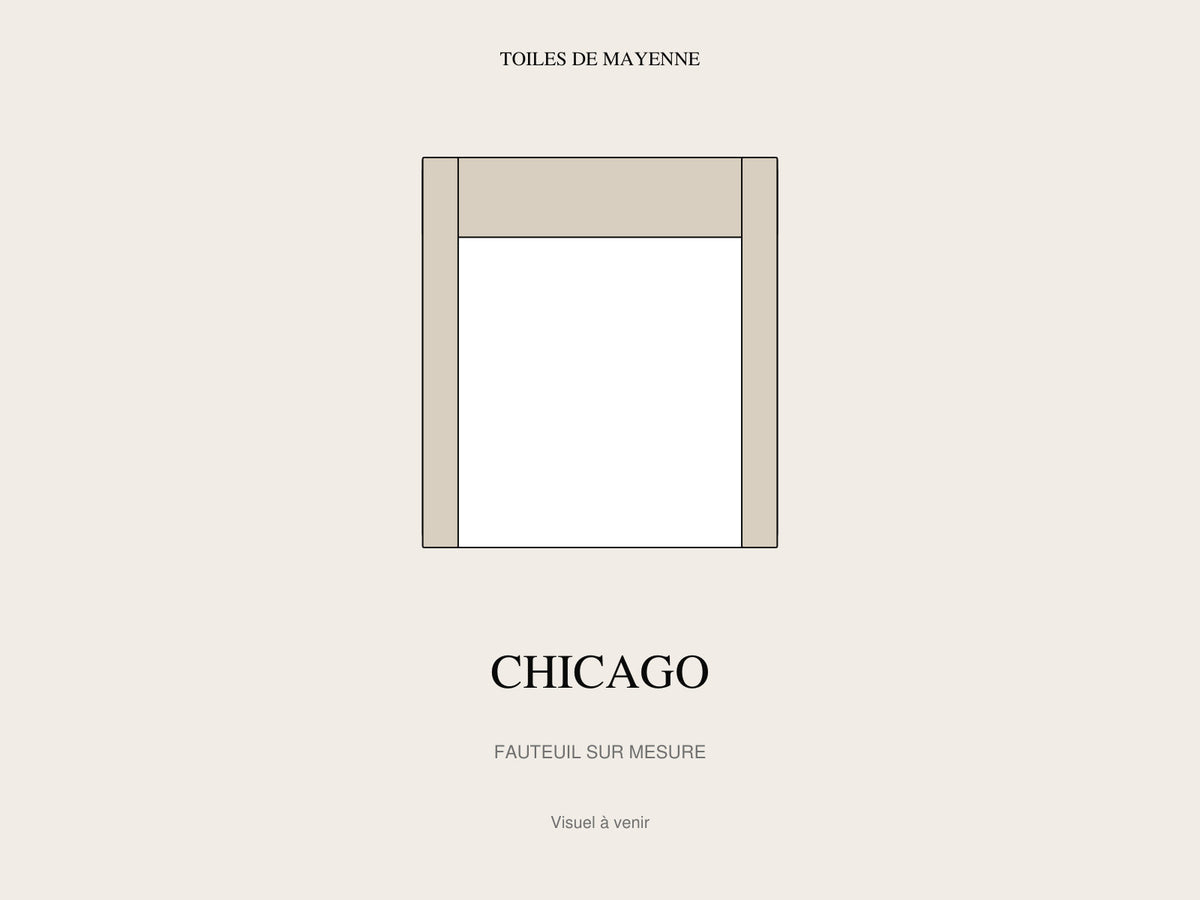 Fauteuil Chicago sur mesure, visuel à venir