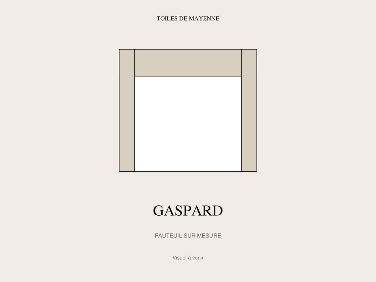 Fauteuil Gaspard sur mesure, visuel à venir