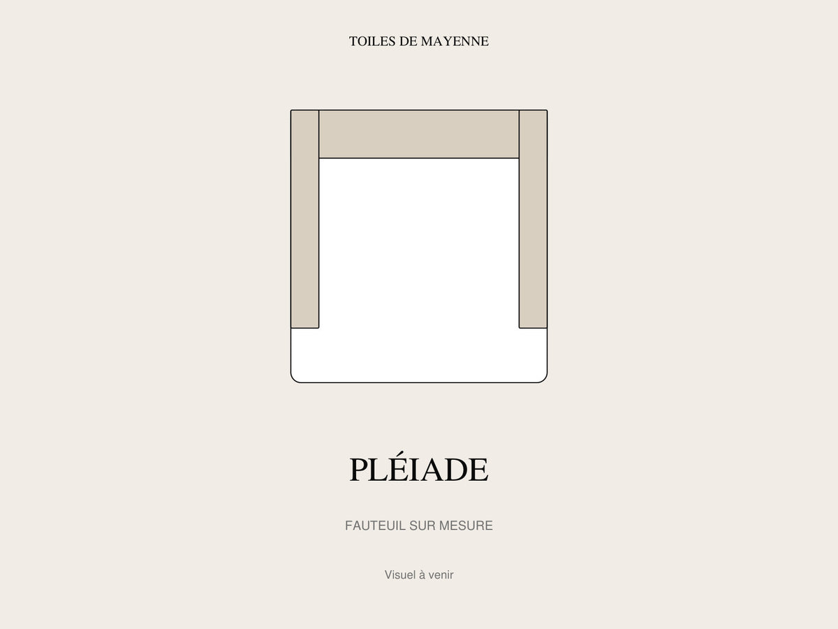 Fauteuil Pléiade sur mesure, visuel à venir