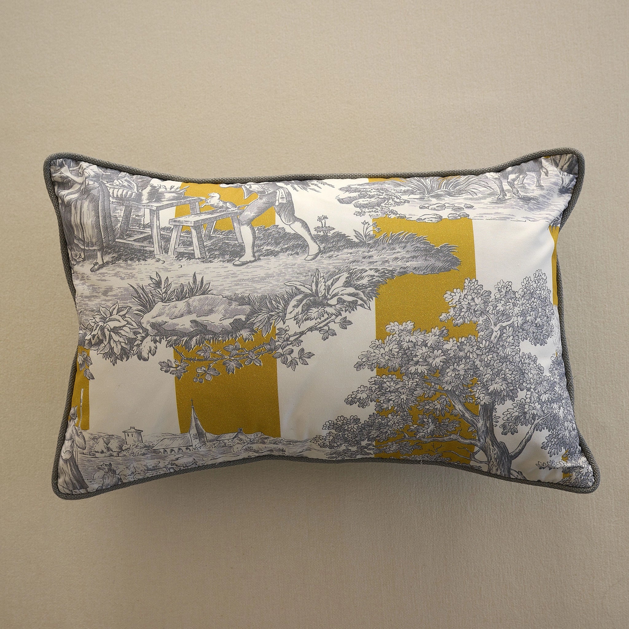Housse de Coussin Rayure du Maine