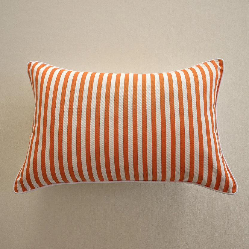 Housse de Coussin Odéon Summer 38 x 58 cm - Citrouille/blanc
