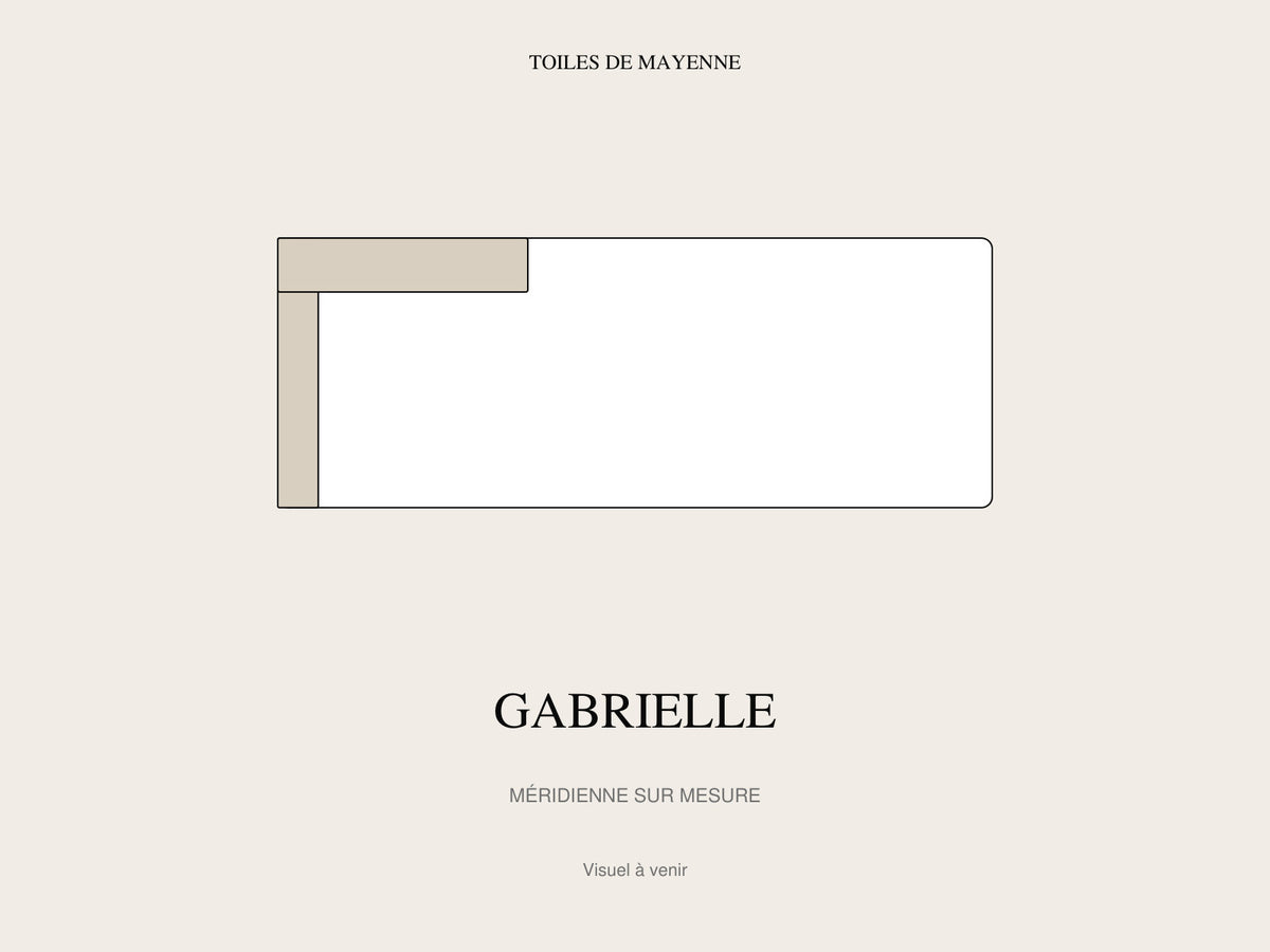 Méridienne Gabrielle sur mesure, visuel à venir
