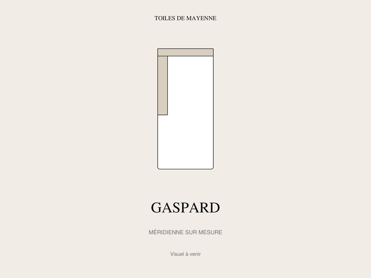 Méridienne Gaspard sur mesure, visuel à venir